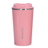 Stainless Steel Coffee Vacuum Mug - Pink, Thermos & Mug, Chase Value, Chase Value