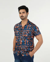 Men's Casual Half Sleeves Linen Shirt, Men's Shirts, Chase Value, Chase Value