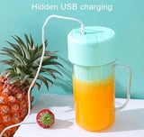 Portable & Rechargeable Juicer - 500ml - Blue, Juicer Blender & Mixer, Chase Value, Chase Value