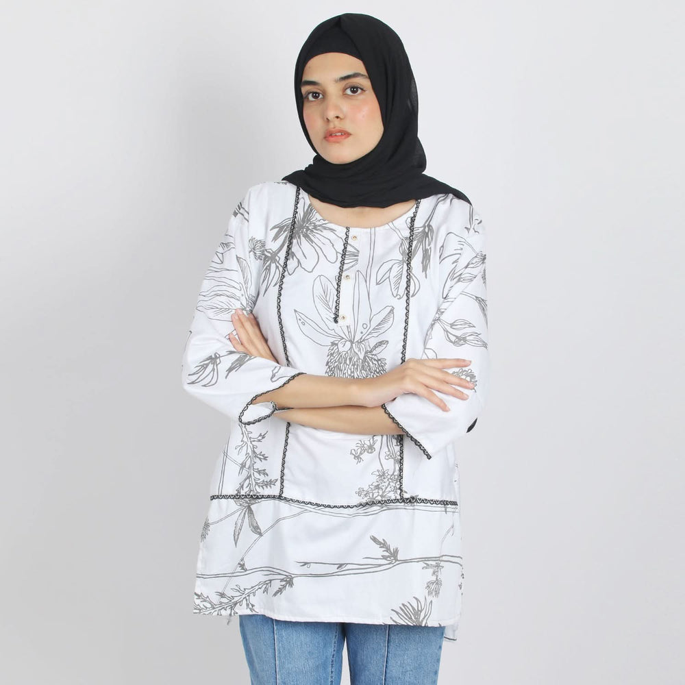 Women's Printed Kurti - Multi Color, Women Ready Kurtis, Chase Value, Chase Value