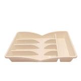 Pristine 5 Compartment 1 Tier Plastic Cutlery Tray Holder, Tray, Chase Value, Chase Value