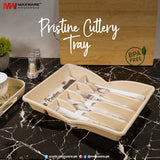 Pristine 5 Compartment 1 Tier Plastic Cutlery Tray Holder, Tray, Chase Value, Chase Value