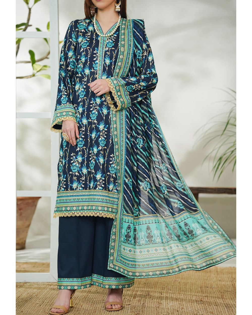 DAMAN By Vs Textile Exclusive Lawn Printed 3-PCS Unstiched Suit - 731, Women, 3Pcs Shalwar Suit, Chase Value, Chase Value