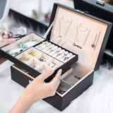 2-Layer Jewelry Box Organizer for Women and Girls, Storage Boxes, Chase Value, Chase Value