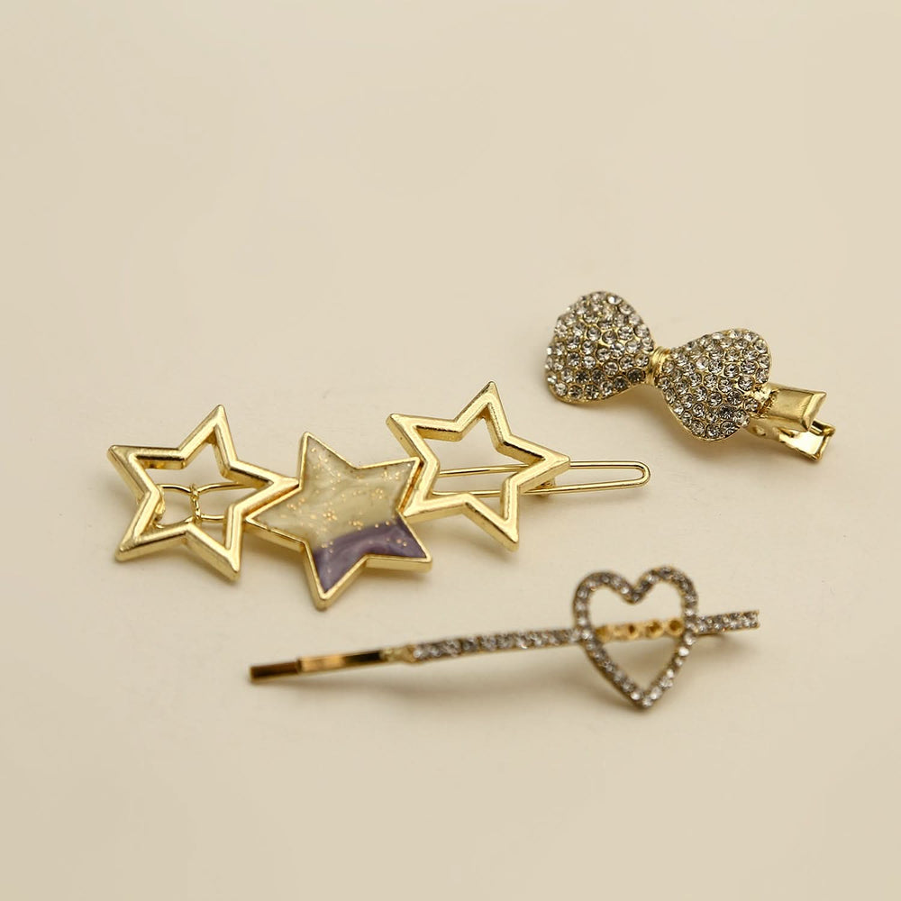 Hair Pin Card - Golden, Girls Hair Accessories, Chase Value, Chase Value