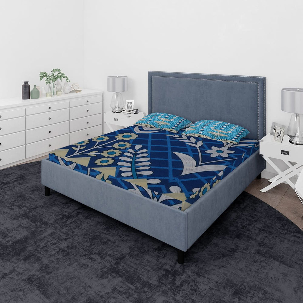 Double Bedsheet 3pcs - Multi Color, Double Size Bed Sheet, Chase Value, Chase Value