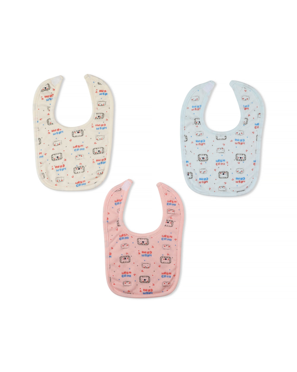 Valuables Baby Bibs – Velcro Pack of 3, Bibs & Towels, Chase Value, Chase Value