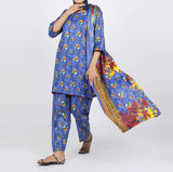 Shataj Febron Wash & Wear Unstitched Printed 3Pcs Suit - A3, Women, 3Pcs Shalwar Suit, Shataj, Chase Value