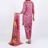 Shataj Febron Wash & Wear Unstitched Printed 3Pcs Suit - A4, Women, 3Pcs Shalwar Suit, Shataj, Chase Value