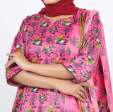 Shataj Febron Wash & Wear Unstitched Printed 3Pcs Suit - A4, Women, 3Pcs Shalwar Suit, Shataj, Chase Value