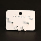 Women's Tops 3 Pcs - Silver, Women Earrings & Tops, Chase Value, Chase Value