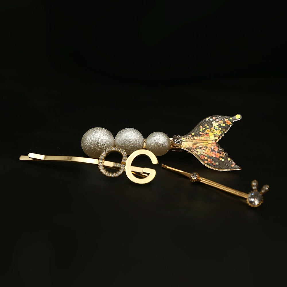 Hair Pin Card - Golden, Girls Hair Accessories, Chase Value, Chase Value