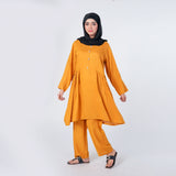 Women's Dyed Co-Ord Set - Mustard, Women Co-Ord Set, Chase Value, Chase Value