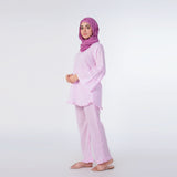Women's Stripe Western Co-Ord Set - Pink, Women Co-Ord Set, Chase Value, Chase Value