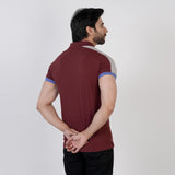 Men's Half Sleeves Polo T-Shirt - Dark Brown, Men's T-Shirts & Polos, Chase Value, Chase Value