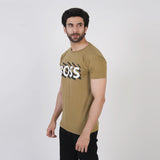 Men's Half Sleeves Printed T-Shirt - Olive Green, Men's T-Shirts & Polos, Chase Value, Chase Value