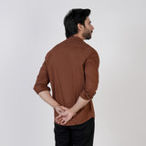 Eminent Men's Casual Plain Shirt - Coffee, Men's Shirts, Eminent, Chase Value