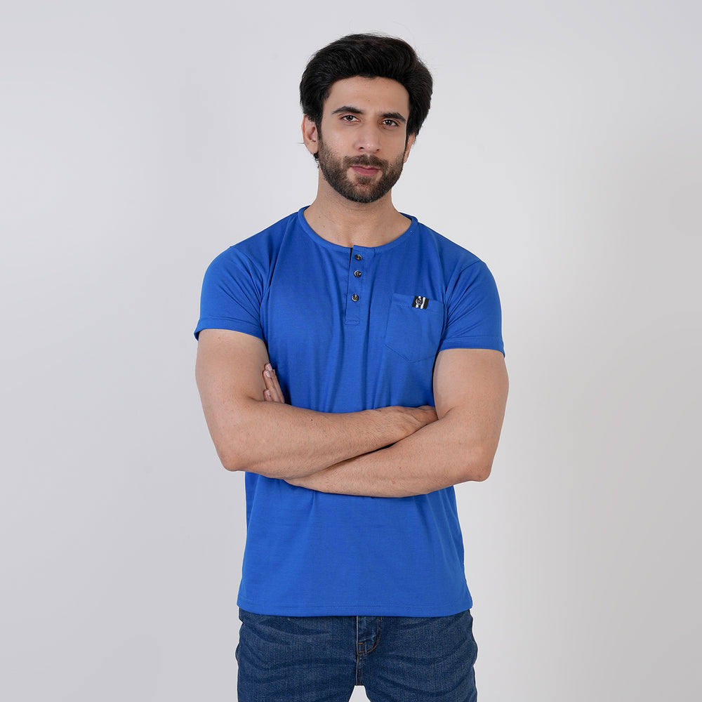 Men's Half Sleeves T-Shirt - Royal Blue, Men's T-Shirts & Polos, Chase Value, Chase Value