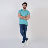 Men's Half Sleeves T-Shirt - Sky Blue, Men's T-Shirts & Polos, Chase Value, Chase Value