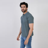 Men's Half Sleeves Polo T-Shirt - Grey, Men's T-Shirts & Polos, Chase Value, Chase Value