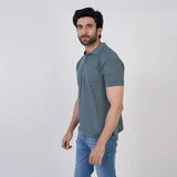 Men's Half Sleeves Polo T-Shirt - Grey, Men's T-Shirts & Polos, Chase Value, Chase Value