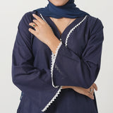 Women's Dyed Kurti - Navy Blue, Women Ready Kurtis, Chase Value, Chase Value