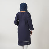 Women's Dyed Kurti - Navy Blue, Women Ready Kurtis, Chase Value, Chase Value