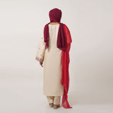 Women's Cotton Embroidered 2Pcs Suit - Fawn, Women Shalwar Suits, Chase Value, Chase Value