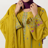 Women's Cotton Embroidered 2Pcs Suit - Green, Women Shalwar Suits, Chase Value, Chase Value