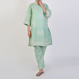 Women's Jacquard Fancy 2Pcs Suit - Green, Women Shalwar Suits, Chase Value, Chase Value