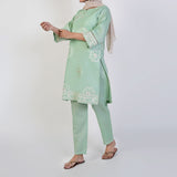 Women's Jacquard Fancy 2Pcs Suit - Green, Women Shalwar Suits, Chase Value, Chase Value