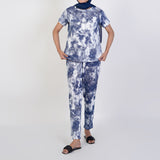 Women's Printed Half Sleeves Suit - Navy Blue, Women Co-Ord Set, Chase Value, Chase Value