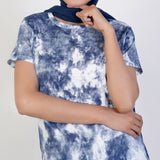 Women's Printed Half Sleeves Suit - Navy Blue, Women Co-Ord Set, Chase Value, Chase Value