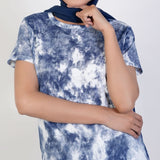 Women's Printed Half Sleeves Suit - Navy Blue, Women Co-Ord Set, Chase Value, Chase Value