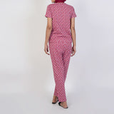 Women's Printed Half Sleeves Suit - Tea Pink, Women Co-Ord Set, Chase Value, Chase Value