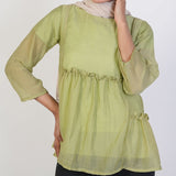 Women's Western Casual Shirt - Green, Women T-Shirts & Tops, Chase Value, Chase Value