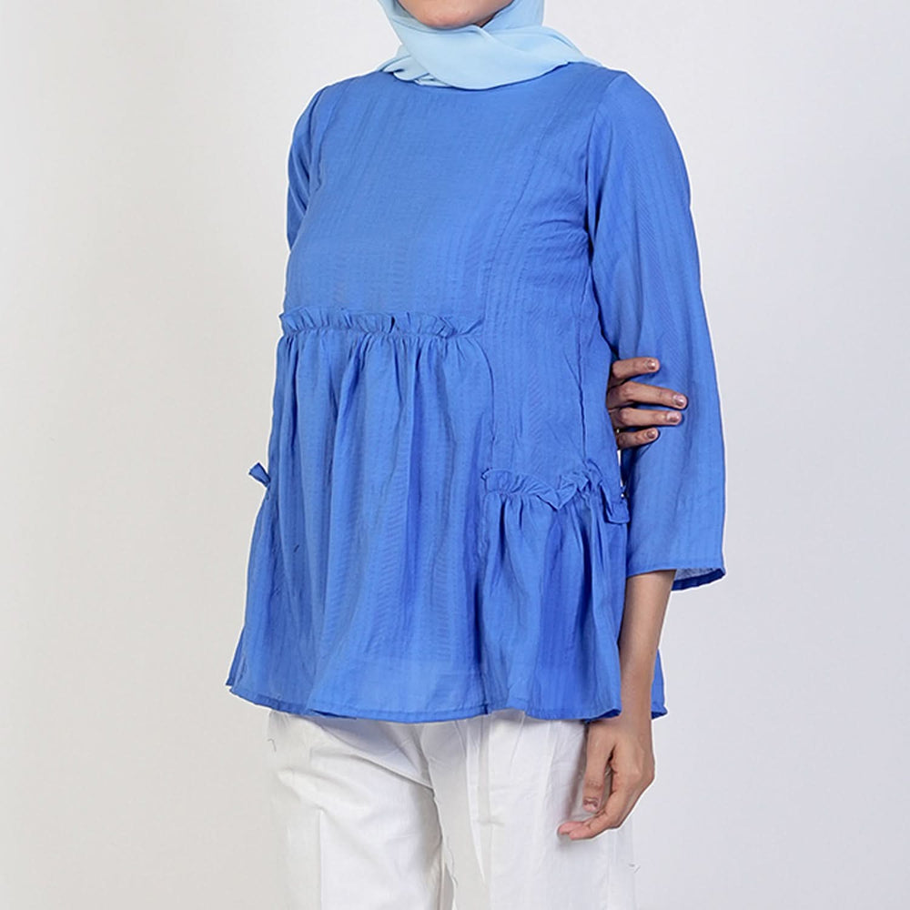 Women's Western Casual Shirt - Blue, Women T-Shirts & Tops, Chase Value, Chase Value