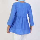 Women's Western Casual Shirt - Blue, Women T-Shirts & Tops, Chase Value, Chase Value