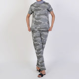 Women's Printed Half Sleeves Suit - Grey, Women Co-Ord Set, Chase Value, Chase Value