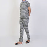 Women's Printed Half Sleeves Suit - Grey, Women Co-Ord Set, Chase Value, Chase Value