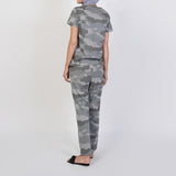Women's Printed Half Sleeves Suit - Grey, Women Co-Ord Set, Chase Value, Chase Value