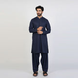 Eminent Men's Trim Fit Embroided Shalwar Suit - Navy Blue, Men's Shalwar Kameez, Eminent, Chase Value