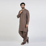 Eminent Men's Trim Fit Plain Shalwar Suits - Dark Brown, Men's Shalwar Kameez, Eminent, Chase Value