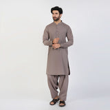 Eminent Men's Trim Fit Plain Shalwar Suits - Granite, Men's Shalwar Kameez, Eminent, Chase Value