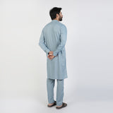 Eminent Men's Trim Fit Kurta Pajama - Blue, Men's Shalwar Kameez, Eminent, Chase Value