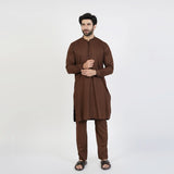 Eminent Men's Kurta Pajama Fancy Suit - Dark Brown, Men's Shalwar Kameez, Eminent, Chase Value