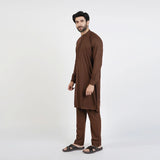 Eminent Men's Kurta Pajama Fancy Suit - Dark Brown, Men's Shalwar Kameez, Eminent, Chase Value