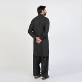 Eminent Men's Trim Fit Plain Shalwar Suits - Black, Men's Shalwar Kameez, Eminent, Chase Value