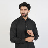 Eminent Men's Trim Fit Plain Shalwar Suits - Black, Men's Shalwar Kameez, Eminent, Chase Value