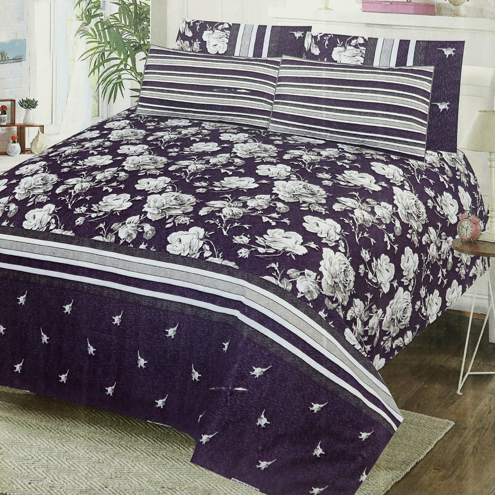Valuables 5Pcs Bedsheet Set 90*98 - A7, Double Size Bed Sheet, Valuable, Chase Value